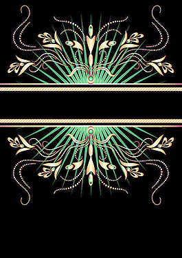 金色花纹矢量