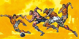 巴西足球世界杯插画