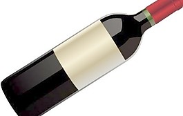 一瓶红葡萄酒