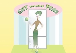 广告的女士向量