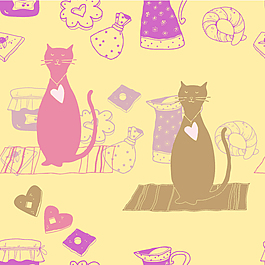 猫背景图片 猫背景素材 猫背景模板免费下载 六图网
