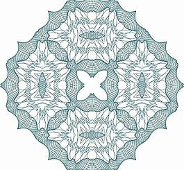 文凭证书防伪花纹设计图片