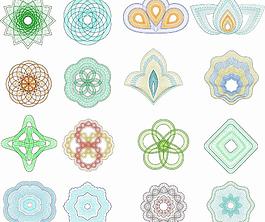 文凭证书防伪花纹设计图片