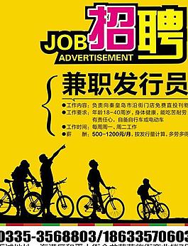 报刊报社招聘海报PSD广告素