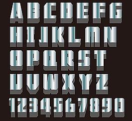 立体字母图片
