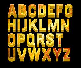 立体字母图片