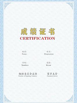 成绩证书图片