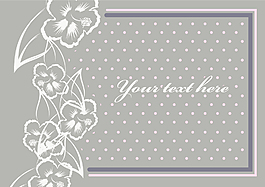 美丽的花纹边框矢量背景09