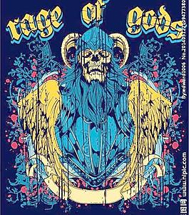 纹身图案t恤花纹图片