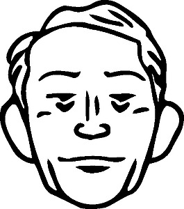 男人的脸夹艺术
