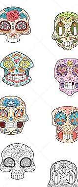 骷髅头图案图片