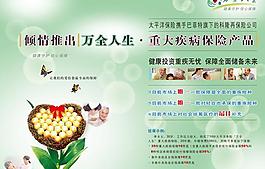 保险产品宣传单矢量素材 AI