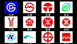 城市地铁LOGO标志矢量素材