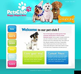 宠物俱乐部网页模板