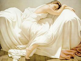 油画 睡美人图片