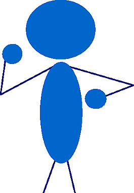 蓝人剪贴画