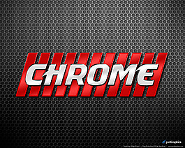 超强金属质感文字设计