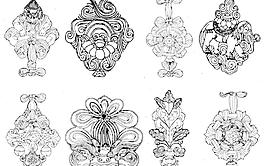 矢量 古典 花纹 花边图片