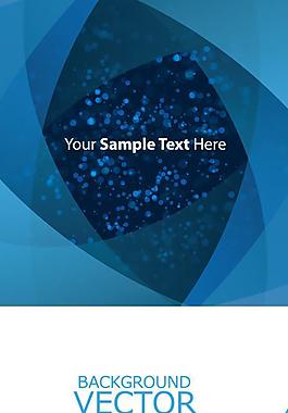 梦幻蓝色背景矢量素材