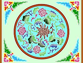 雕梁画栋 荷花图片