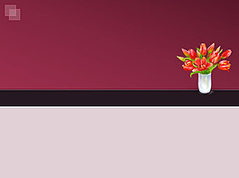 含苞待放ppt模板