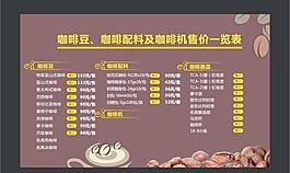 咖啡厅台卡图片