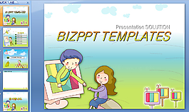 韩国小学教育ppt模板