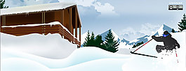 雪地矢量图