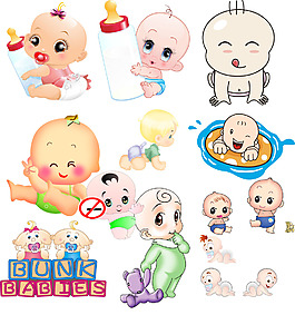 卡通婴儿