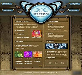 未来科技设计网页模板