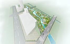 湿地公园鸟瞰图图片