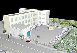 停车场鸟瞰图图片