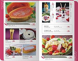 西餐厅菜谱图片