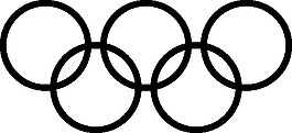 奥运五环标志的剪辑艺术