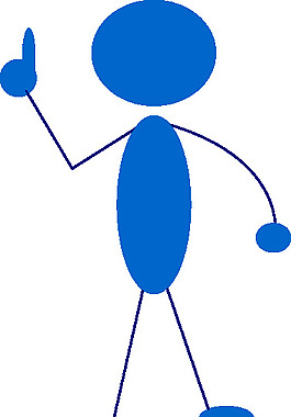 蓝人剪贴画