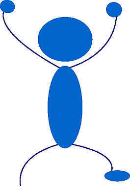 蓝人剪贴画
