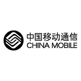 中国移动logo黑白色图片