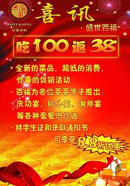 饭店促销海报图片