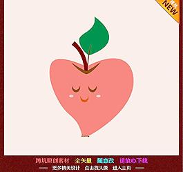 苹果 爱心图片