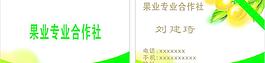 果业合作社名片图片