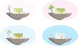 季节天气矢量