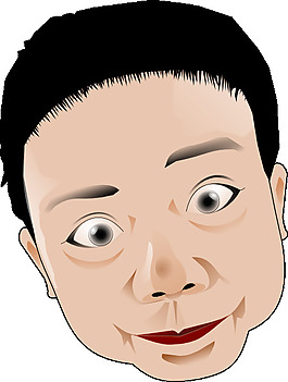 男人的脸夹艺术