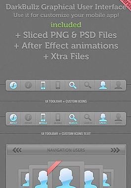 欧美网站设计元素PSD源文件