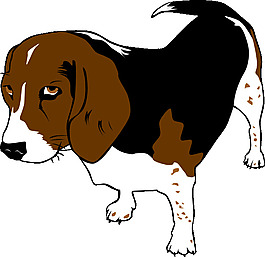 铜Beagle剪贴画