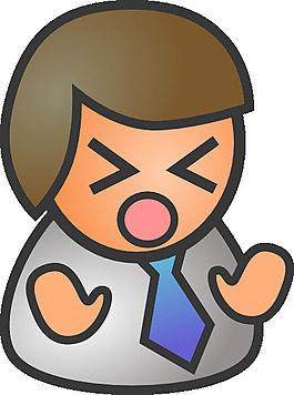 人们商务男伤心的剪辑艺术