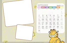 咖啡猫2012儿童台历PSD分层