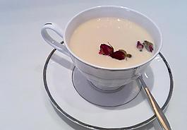 玫瑰 奶茶图片