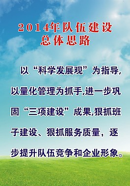公司总体思路展板
