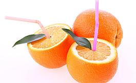 切开的橙子图片