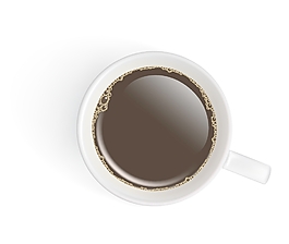 黑白咖啡杯